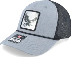 Eagle Silver Patch Heather Grey/Black Rope Trucker - Iconic