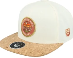 Easy Sunset Patch Natural/Cork Snapback - Bearded Man