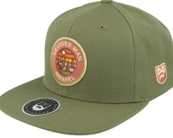 Easy Sunset Patch Olive Snapback