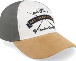 Eat Sleep Fish I'm A Fly Fisher Cott. Olive Adjustable - MJM Hats