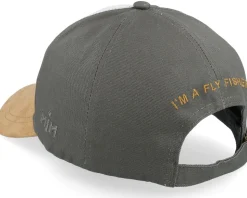 Eat Sleep Fish I'm A Fly Fisher Cott. Olive Adjustable - MJM Hats