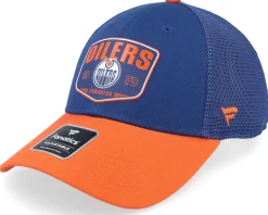 Edmonton Oilers Meshback Blue/Dark Orange Trucker - Fanatics