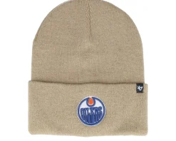 Edmonton Oilers NHL Haymaker 47 Knit Eoi Khaki Cuff - 47 Brand