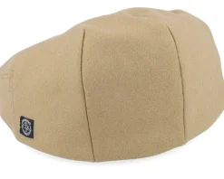 Edward Cashmere & Wool Camel Flat Cap - CTH Ericson
