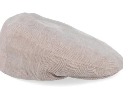 Edward Linen Brown Flat Cap - CTH Ericson