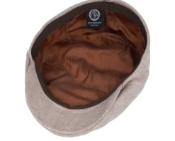 Edward Linen Brown Flat Cap - CTH Ericson