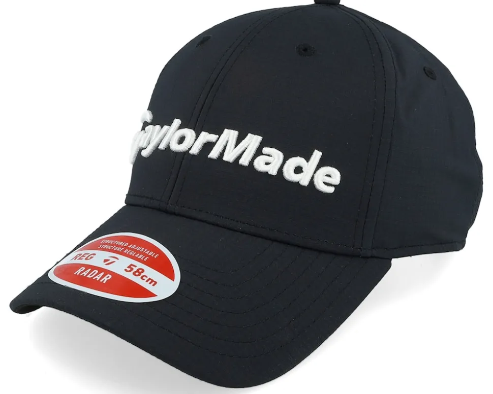 Eg Radar Hat Black Adjustable - Taylor Made