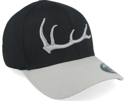 Elk Antler 3d Black/Silver Flexfit - Hunter