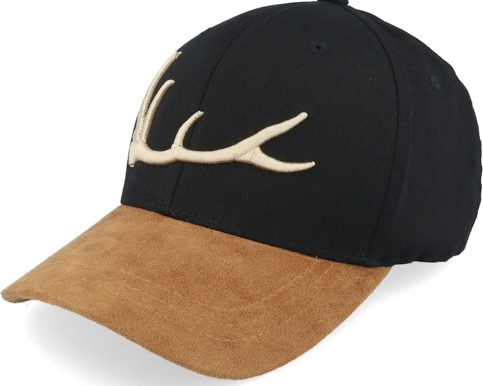 Elk Antler 3d Black/Suede Flexfit - Hunter