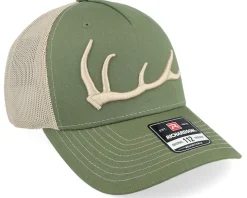 Elk Antler 3d 112fp Split Olive/Tan Trucker - Hunter