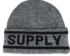 Elmer Herschel Logo Beanie Heather Black/Black Cuff - Herschel