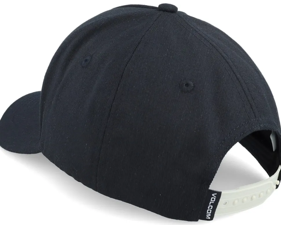 Embossed Stone Hat Black/Khaki A-Frame Adjustable - Volcom