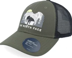 Embroidered Mudder Taupe Green/Black Trucker - The North Face