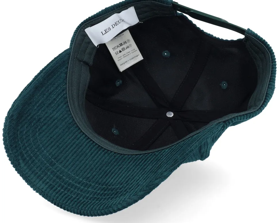 Encore Corduroy Cap Pine Green Adjustable - Les Deux