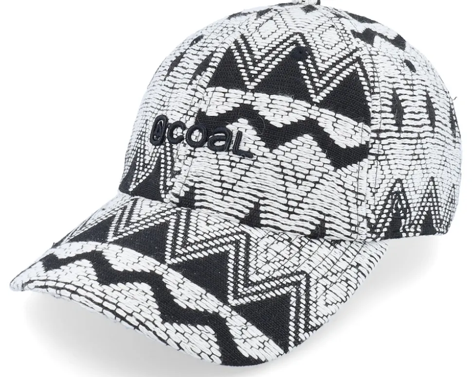 Encore White Geo Dad Cap - Coal