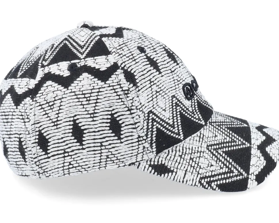 Encore White Geo Dad Cap - Coal