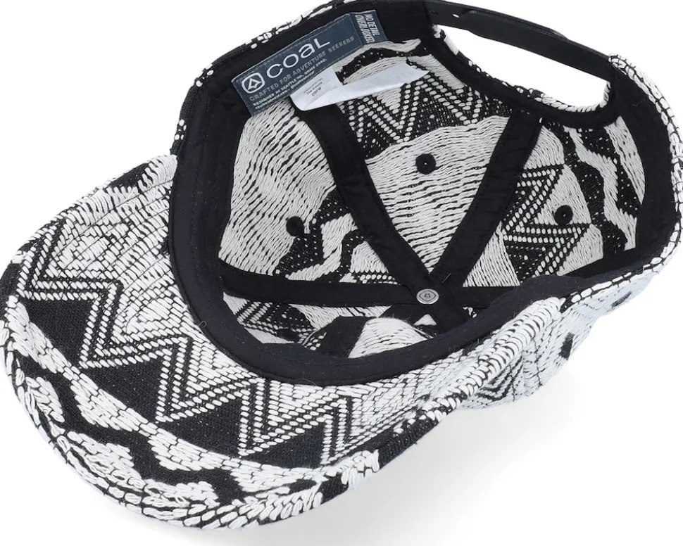 Encore White Geo Dad Cap - Coal