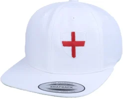 England Flag Shield White Snapback - Forza