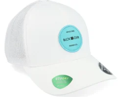 Engraved 4 White Hat W White Mesh W Patch Trucker - Black Clover