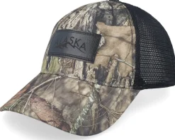 Engraved Alaska Mountain Patch Mossy Oak/Black Trucker - Wild Spirit