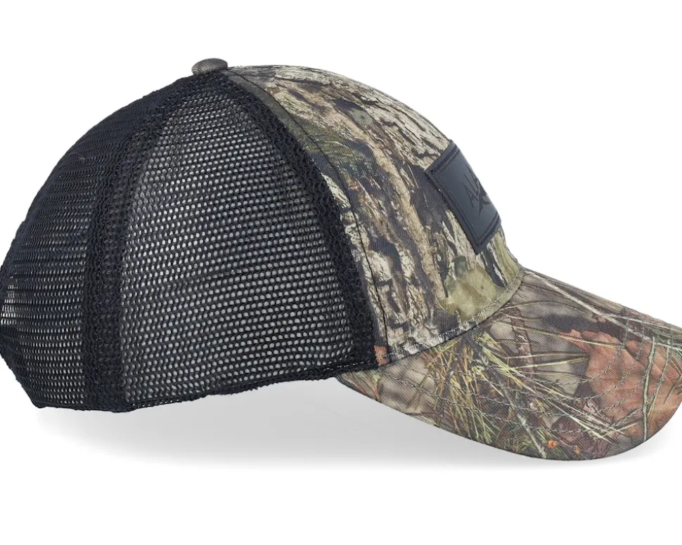 Engraved Alaska Mountain Patch Mossy Oak/Black Trucker - Wild Spirit