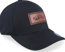 Engraved Alaska Mountain Box Patch Black Flexfit - Wild Spirit