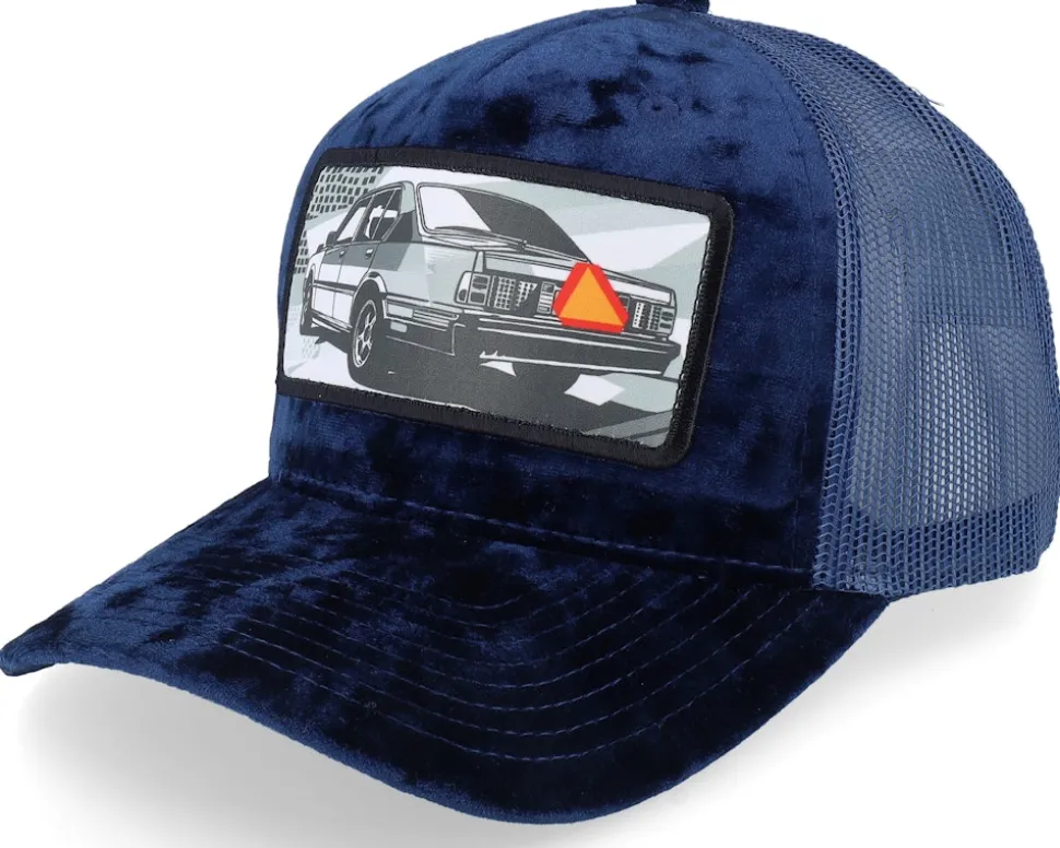 Epa Car Pop Art Velvet Green/Black A-Frame Trucker - Calza Pennello