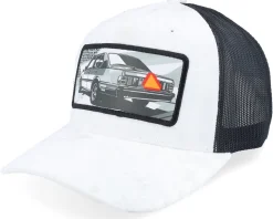 Epa Car Pop Art Velvet White/Black A-Frame Trucker - Calza Pennello