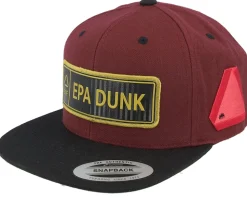 Epa Dunk Gold Registreringsskylt Maroon/Black Snapback - Iconic