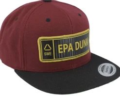Epa Dunk Gold Registreringsskylt Maroon/Black Snapback - Iconic