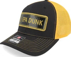 Epa Dunk Gold Registreringsskylt Black/Gold Trucker - Iconic