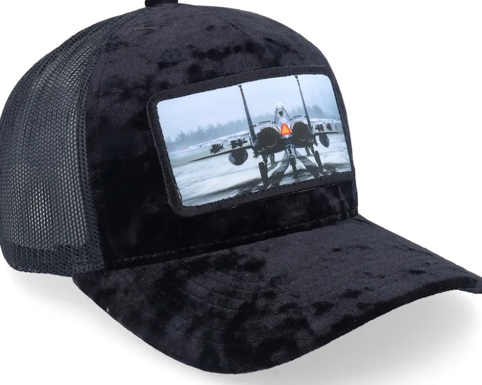 Epa Jet Fighter Velvet Black A-Frame Trucker - Calza Pennello