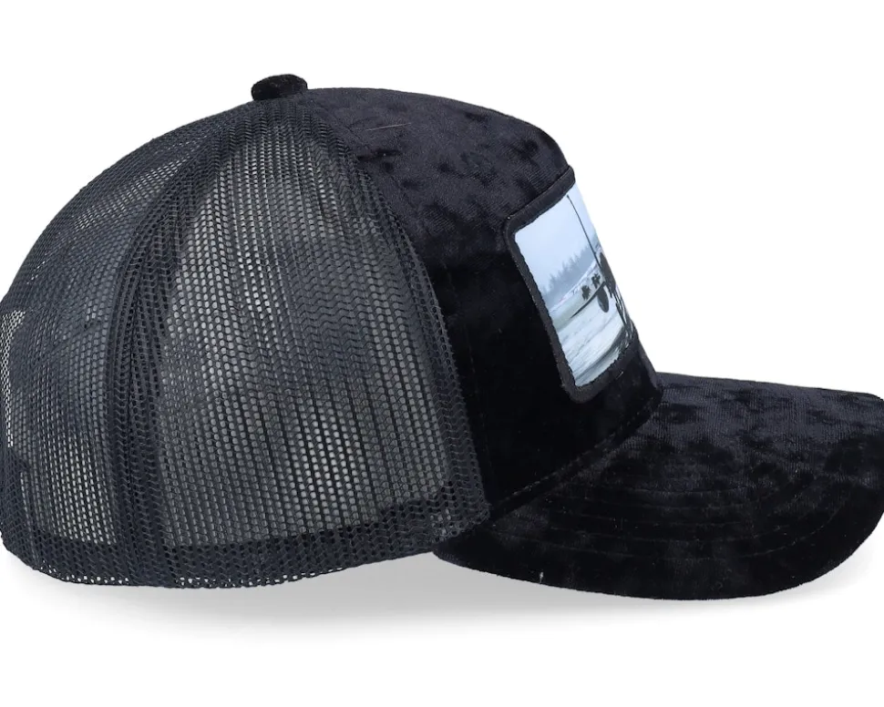 Epa Jet Fighter Velvet Black A-Frame Trucker - Calza Pennello
