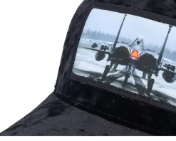 Epa Jet Fighter Velvet Black A-Frame Trucker - Calza Pennello