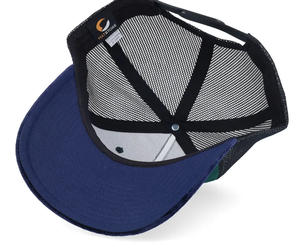 Epa Jet Fighter Velvet Green/Navy/Black A-Frame Trucker - Calza Pennello