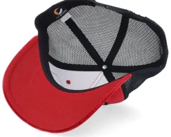 Epa Jet Fighter Velvet Red/Black A-Frame Trucker - Calza Pennello