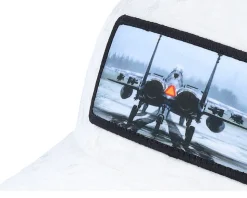 Epa Jet Fighter Velvet White A-Frame Trucker - Calza Pennello