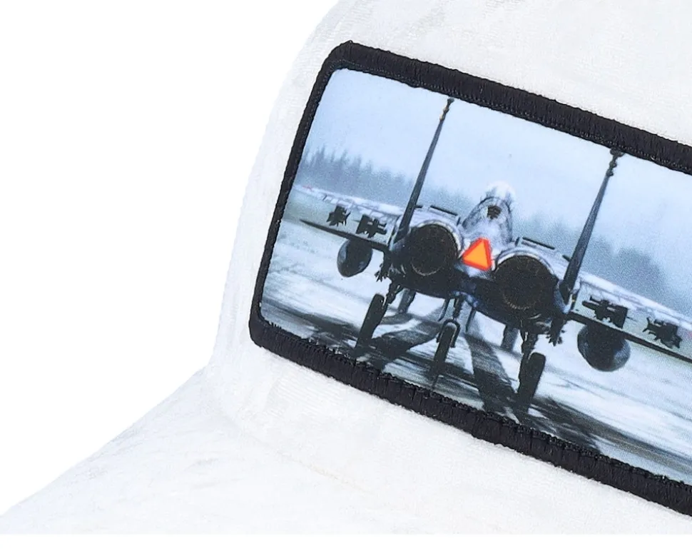 Epa Jet Fighter Velvet White A-Frame Trucker - Calza Pennello