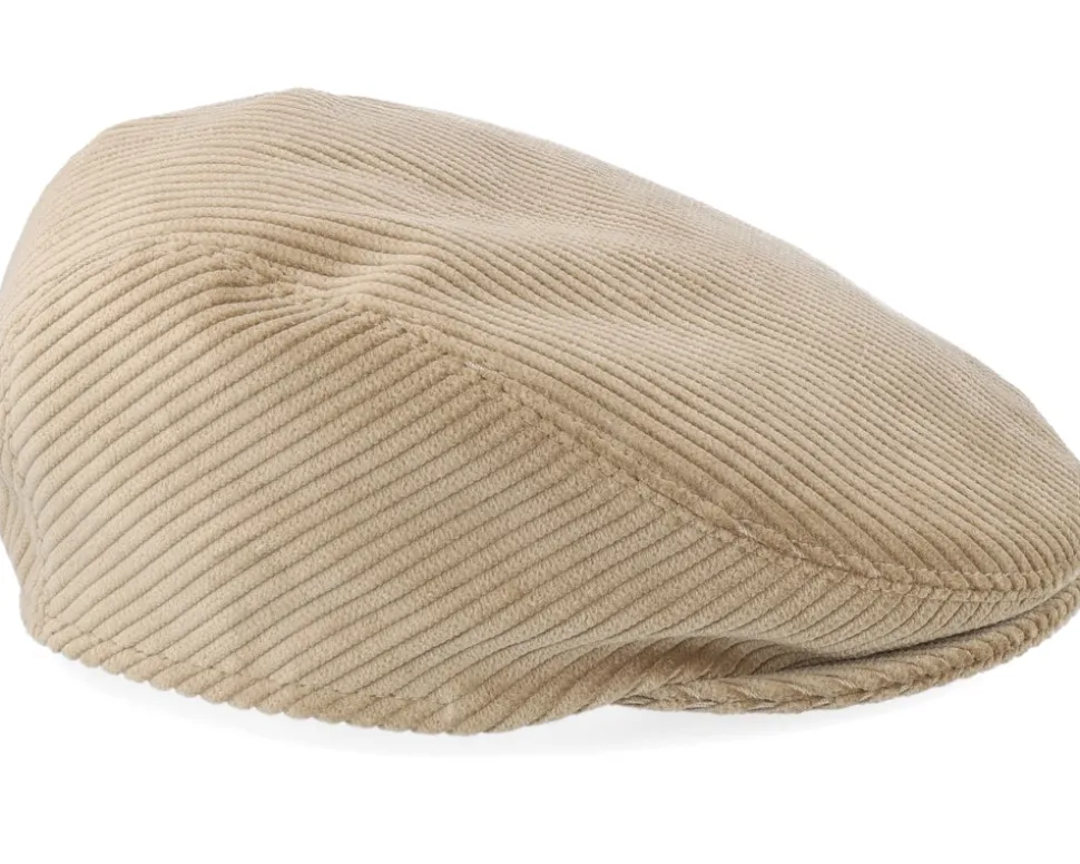 Erik Cord Beige Flat Cap - Mayser