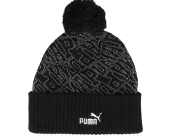Essential Beanie Black Pom - Puma