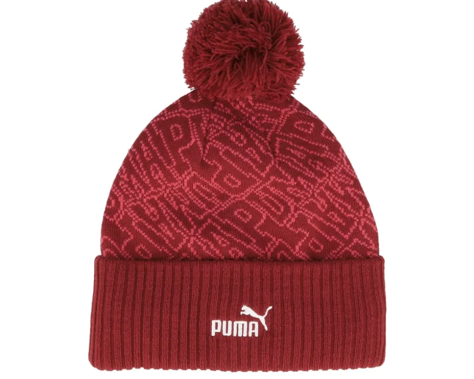 Essential Beanie Intense Red Pom - Puma