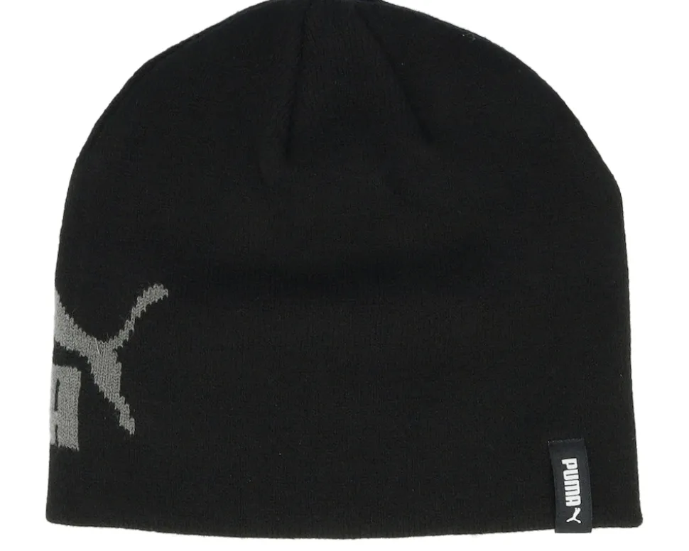 Essential No 1 Logo Cuffless Jr Black Beanie - Puma