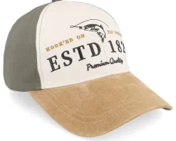 Estd 1829 Gone Fishing Cotton Olive Adjustable - MJM Hats