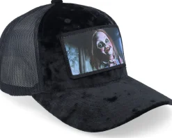 Evil Doll Velvet Black/Black A-frame Trucker - Scenes
