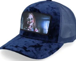 Evil Doll Velvet Navy/Navy A-frame Trucker - Scenes