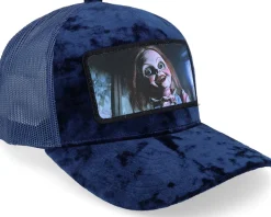 Evil Doll Velvet Navy/Navy A-frame Trucker - Scenes