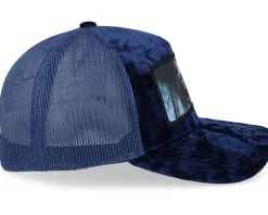 Evil Doll Velvet Navy/Navy A-frame Trucker - Scenes