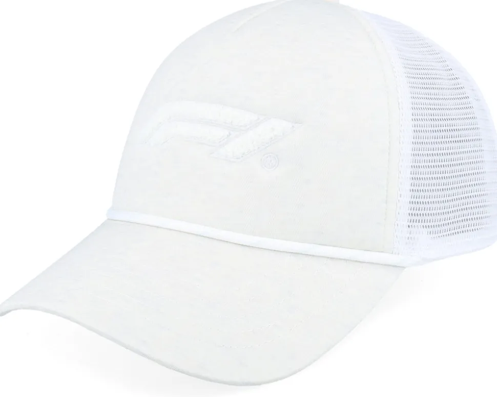 F1 Logo Boucle Foam White Heather Trucker - Formula One