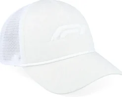 F1 Logo Boucle Foam White Heather Trucker - Formula One