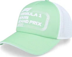 F1 Pastel Miami Green/White Trucker - Formula One